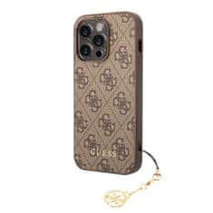 Guess  4G Charm Zadní Kryt pro iPhone 13 Pro Tone on Tone Brown