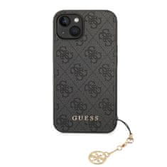 Guess  4G Charm Zadní Kryt pro iPhone 13 Tone on Tone Grey