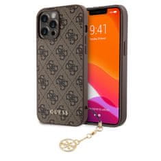 Guess  4G Charm Zadní Kryt pro iPhone 13 Pro Max Tone on Tone Brown