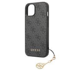 Guess  4G Charm Zadní Kryt pro iPhone 13 Tone on Tone Grey