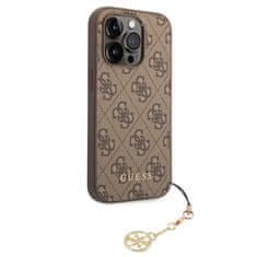 Guess  4G Charm Zadní Kryt pro iPhone 13 Pro Tone on Tone Brown