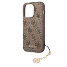 Guess  4G Charm Zadní Kryt pro iPhone 13 Pro Tone on Tone Brown