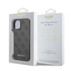 Guess  4G Charm Zadní Kryt pro iPhone 13 Tone on Tone Grey