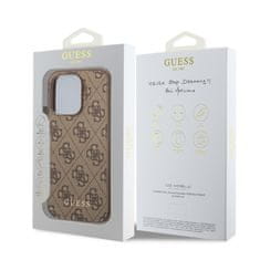 Guess  4G Charm Zadní Kryt pro iPhone 13 Pro Tone on Tone Brown