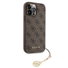 Guess  4G Charm Zadní Kryt pro iPhone 13 Pro Max Tone on Tone Brown