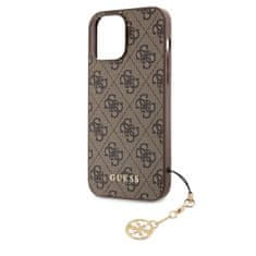 Guess  4G Charm Zadní Kryt pro iPhone 13 Pro Max Tone on Tone Brown