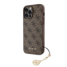 Guess  4G Charm Zadní Kryt pro iPhone 13 Pro Max Tone on Tone Brown