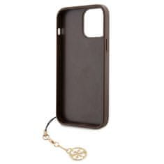 Guess  4G Charm Zadní Kryt pro iPhone 13 Pro Max Tone on Tone Brown