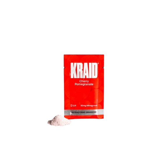 Kratom World KRAID 50mg Mitragynine CHERRY POMEGRANATE MITRAGYNINE ENHANCED