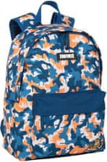 CurePink Batoh Fortnite: Blue Camo (objem 18 litrů|31 x 41 x 14 cm) modrá tkanina