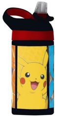 CurePink Plastová láhev na pití s pítkem Pokémon: Pikachu (objem 750 ml)