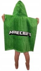 CurePink Dětský ručník - pončo Minecraft: Creeper (60 x 60 cm)