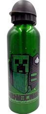 CurePink Hliníková láhev na pití Minecraft: Creeper (objem 500 ml)