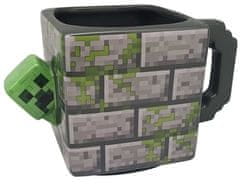 CurePink Keramický 3D hrnek Minecraft: Creeper (objem 290 ml)