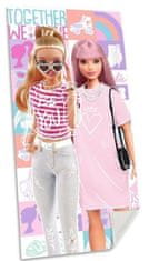 CurePink Osuška Barbie: Móda (70 x 140 cm)