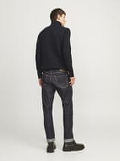 Jack&Jones Pánský svetr JJEPERFECT Structure Fit 12257773 Black (Velikost L)