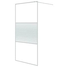 Vidaxl Sprchová zástěna walk-in bílá 100 x 195 cm čiré ESG sklo