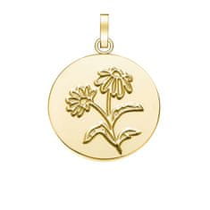 Rosefield přívěsek ve zlaté barvě Daisy Flower Coin PE-Gold-Daisy Flower Coin