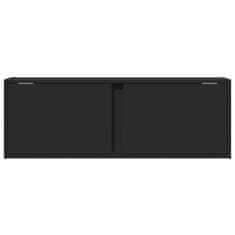 Vidaxl Nástěnná TV skříňka s LED osvětlením černá 100 x 31 x 35 cm