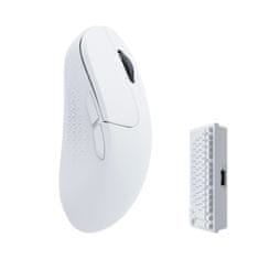 Keychron M3 Mini Bezdrátová herní myš / Bluetooth / 2,4 GHz / kabel - Bílá 4000 Hz M3M-A5