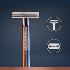 Gillette Holicí strojek King (Double Edge Safety Razor) + žiletky 5 ks