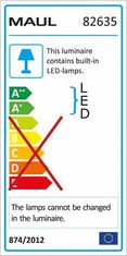 MAUL Stolní lampa "Viso", bílá, LED, zvětšovací sklo, 8263502