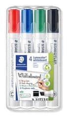 Staedtler Popisovač na bílou tabuli "Lumocolor 351 B", sada, 4 barvy, klínový hrot 351 B WP4