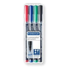 Staedtler Permanentní popisovač "Lumocolor 317 M", 4 barvy, 1mm, OHP 317 WP4