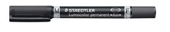 Staedtler Permanentní popisovač "Lumocolor 348 Duo", černá, kuželový hrot, F/M, oboustranný 348-9