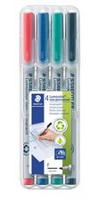 Staedtler Ne-permanentní popisovač "Lumocolor 316 F", sada, 4 barvy, OHP, 0,6 mm 316 WP4