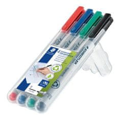 Staedtler Ne-permanentní popisovač "Lumocolor 316 F", sada, 4 barvy, OHP, 0,6 mm 316 WP4