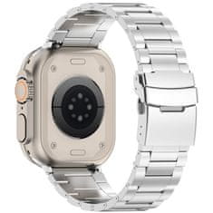 Tech-protect Stainless řemínek na Apple Watch 42/44/45/49mm, silver