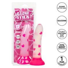 CalExotics CalExotics Glow In The Dark Stick Heart (Pink), dildo s přísavkou