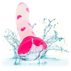 CalExotics CalExotics Glow In The Dark Stick Heart (Pink), dildo s přísavkou