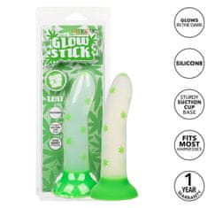 CalExotics CalExotics Glow In The Dark Stick Blaze it Cannabis (Green), dildo s přísavkou