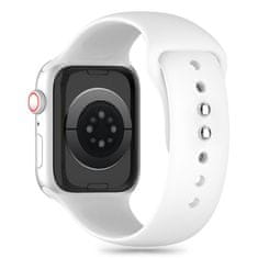 Tech-protect Silicone řemínek na Apple Watch 42/44/45/49mm, white