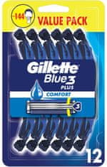 Gillette Jednorázová holítka Blue3 Plus Comfort 12 ks