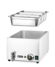 Hendi Sada Ranger: Bain-marie s vypouštěcím kohoutkem + 3x GN 1/3 s víkem, HENDI, GN 1/1, 230V/1000W, 604x332x(H)242mm - 238868