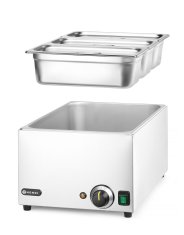 Hendi Sada Bain-marie HENDI RANGER + 3x GN 1/3 s víkem, HENDI, GN 1/1, 230V/1000W, 590x332x(H)242mm - 238967