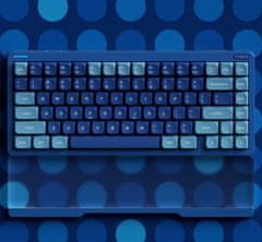 NuPhy Halo75 V2 Bezdrátová Mechanická klávesnice QMK/VIA, Bluetooth & 2,4 GHz - Blue Lagoon, Gateron Lemon