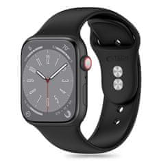 Tech-protect Silicone řemínek na Apple Watch 42/44/45/49mm, black