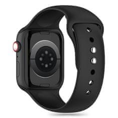 Tech-protect Silicone řemínek na Apple Watch 42/44/45/49mm, black