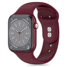 Tech-protect Silicone řemínek na Apple Watch 42/44/45/49mm, mulberry