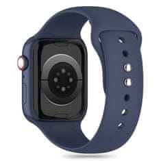 Tech-protect Silicone řemínek na Apple Watch 42/44/45/49mm, midnight blue