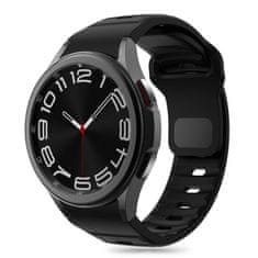 Tech-protect Silicone Line řemínek na Samsung Galaxy Watch 4 / 5 / 5 Pro / 6 / 7 / FE, black