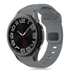 Tech-protect Silicone Line řemínek na Samsung Galaxy Watch 4 / 5 / 5 Pro / 6 / 7 / FE, crayon grey