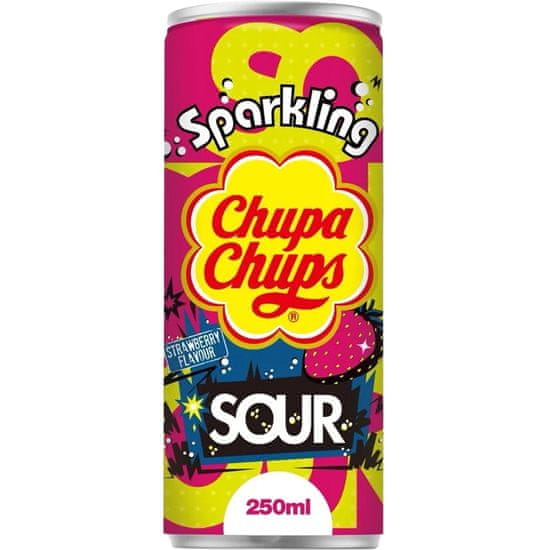 Chupa Chups Chupa chups 250ml sour strawberry