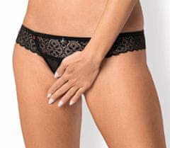 Obsessive Žhavá tanga Shibu crotchless thong S/M S/M , L/XL , ( zvolte variantu velikosti ) černá