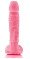 NS Novelties Růžové realistické dildo Firefly 5" (svítí ve tmě)