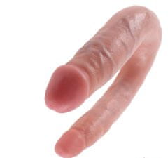 Pipedream Dvojité realistické dildo King Cock Small Double Trouble (15 cm)